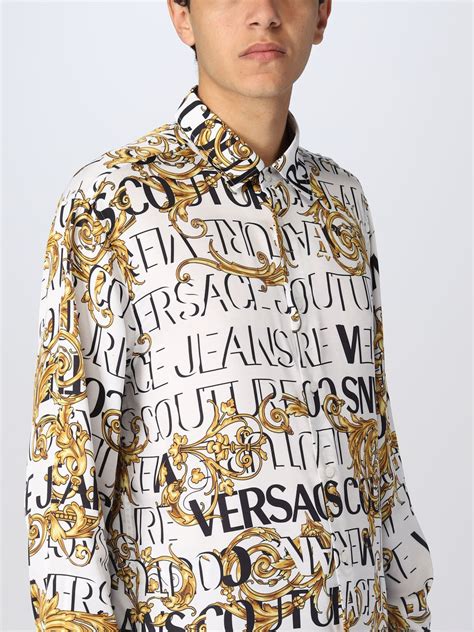 camicia bianca versace|Camicie Versace da Uomo in Bianco .